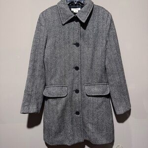 Isaac Mizrahi‎ for Target Herringbone Wool Coat – Women’s Small
